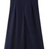 Womens Strapless Tube Dress A Line Midi Cut Out Flowy Sleeveless Casual Lightweight Summer Trendy Vacation Sundress