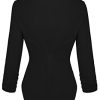 Womens Casual Work High Low Blazer Jacket - JK45590