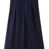 Womens Strapless Tube Dress A Line Midi Cut Out Flowy Sleeveless Casual Lightweight Summer Trendy Vacation Sundress