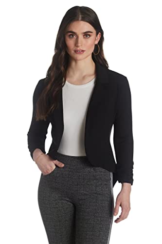 Womens Casual Work High Low Blazer Jacket - JK45590