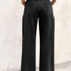 Womens Wide Leg Jeans High Waisted Stretchy Baggy Loose Denim Casual Pants with Pockets