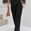 Womens Wide Leg Jeans High Waisted Stretchy Baggy Loose Denim Casual Pants with Pockets