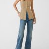 Womens Strapless Blazer Vest Summer Sleeveless Fitted Tube Tops Trendy Button Down Work Suit Tops