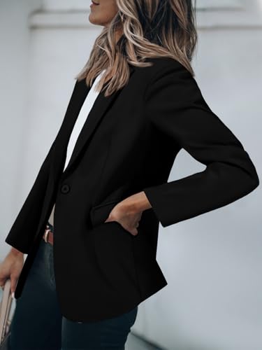 Womens Work Blazers Long Sleeve Open Front Suit Jackets 2025 Business Casual Outfits