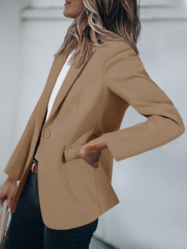 Womens Work Blazers Long Sleeve Open Front Suit Jackets 2025 Business Casual Outfits