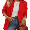 Womens Casual Knit Blazer Long Sleeve Open Front Blazers Stretchy Work Office Suit Jackets with Pockets