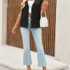 Womens V Neck Sweater Vest Casual Button Down Knit Vest Outerwear Sleeveless Trendy Cardigans