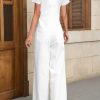 Women's Denim Bib Overalls Casual Adjustable Strap Wide Leg Jean Jumpsuits Loose Fit Long Rompers with Pockets