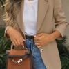 Womens Business Casual Blazers Long Sleeve Button Down Work Suit Jackets Lapel Collared Lightweight Blazer