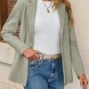 Womens Casual Knit Blazer Long Sleeve Open Front Blazers Stretchy Work Office Suit Jackets with Pockets
