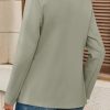 Womens Casual Knit Blazer Long Sleeve Open Front Blazers Stretchy Work Office Suit Jackets with Pockets