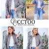 Women's Coat Casual Open Front Blazer Long Sleeve Stand Collar Solid Trench Business Work Office Jacket Outwear